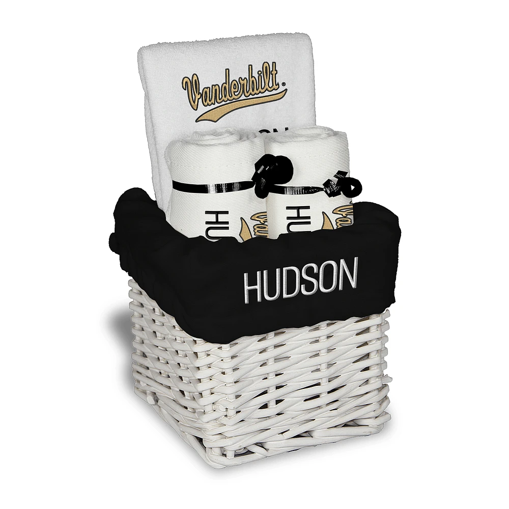 Infant Chad & Jake Vanderbilt Commodores Four-Piece Personalized Small Gift Basket