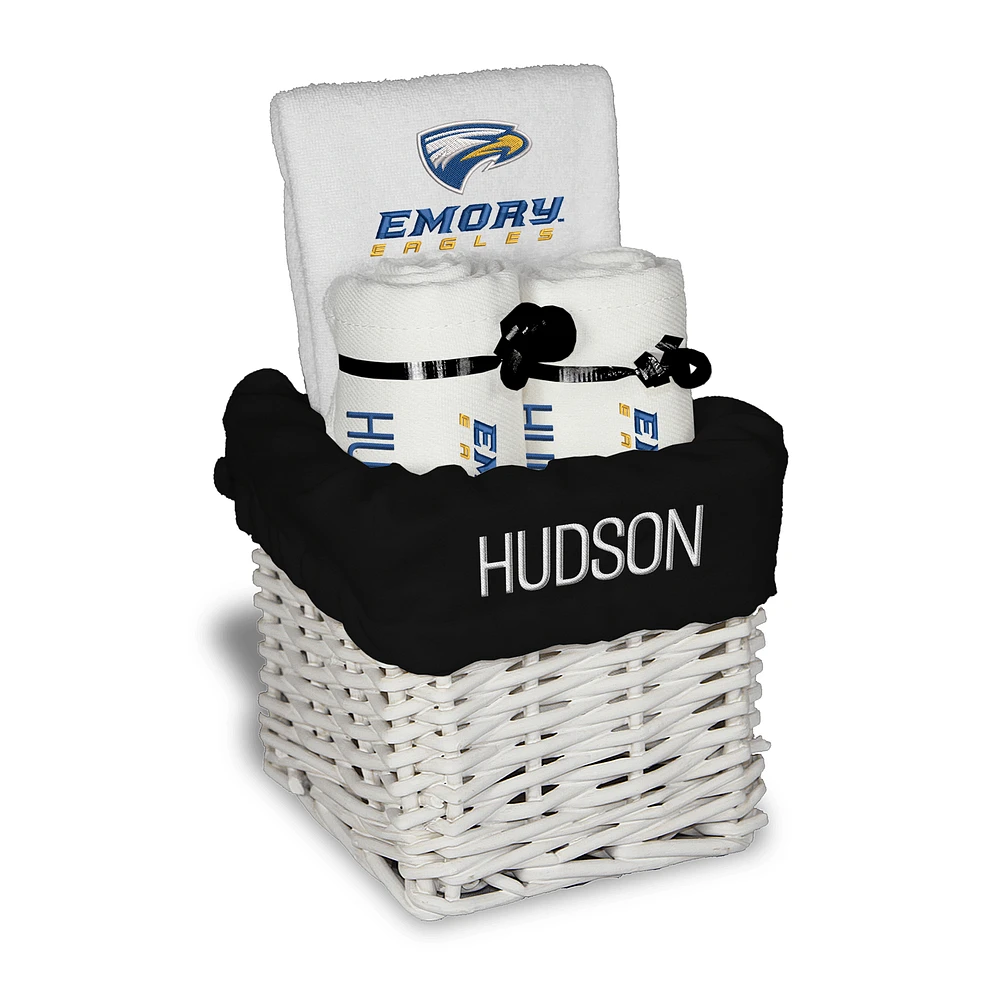 Infant Chad & Jake Emory Eagles Four-Piece Personalized Small Gift Basket