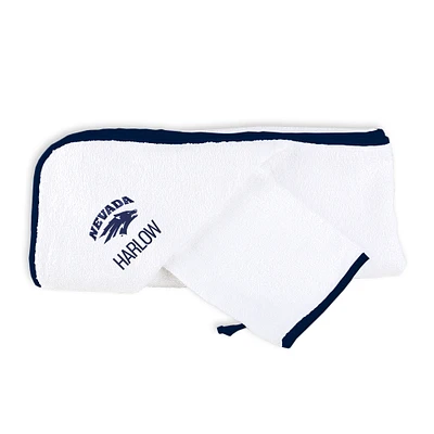 Infant Chad & Jake Nevada Wolf Pack Personalized Hooded Towel & Mitt Set