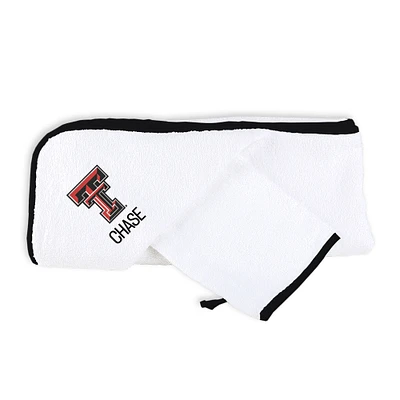 Infant Chad & Jake Texas Tech Red Raiders Personalized Hooded Towel & Mitt Set