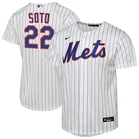 Youth Nike Juan Soto White New York Mets Home Replica Jersey