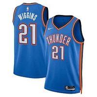 Unisex Nike Aaron Wiggins Blue Oklahoma City Thunder Swingman Player Jersey - Icon Edition