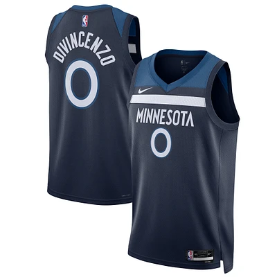 Unisex Nike Donte DiVincenzo Navy Minnesota Timberwolves Swingman Player Jersey - Icon Edition