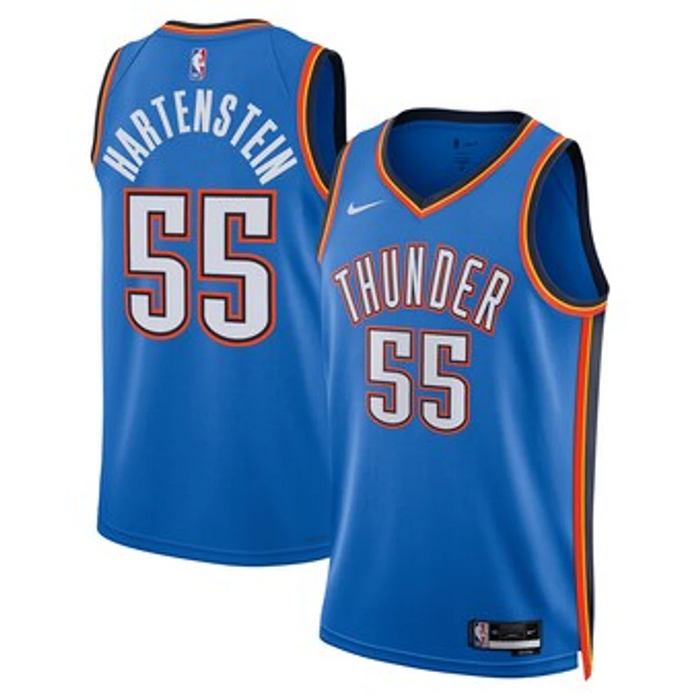 Unisex Nike Isaiah Hartenstein Blue Oklahoma City Thunder Swingman Player Jersey - Icon Edition