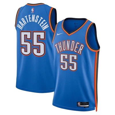 Unisex Nike Isaiah Hartenstein Blue Oklahoma City Thunder Swingman Player Jersey - Icon Edition