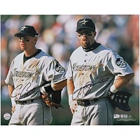 Craig Biggio & Jeff Bagwell Houston Astros Autographed 16" x 20" On Field Photograph