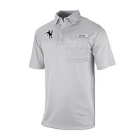 Men's Columbia Gray Indianapolis Colts Omni-Wick Flycaster Pocket Polo