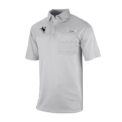 Men's Columbia Gray Indianapolis Colts Omni-Wick Flycaster Pocket Polo