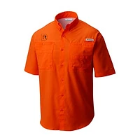 Men's Columbia Denver Broncos Throwback Logo Tamiami Omni-Shade Button-Down Shirt