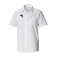 Men's Columbia Indianapolis Colts Throwback Logo Slack Tide Omni-Wick Button-Up Camp Shirt