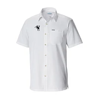 Men's Columbia Indianapolis Colts Throwback Logo Slack Tide Omni-Wick Button-Up Camp Shirt