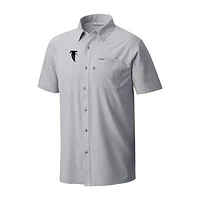 Men's Columbia Atlanta Falcons Slack Tide Omni-Wick Throwback Logo Button-Up Camp Shirt
