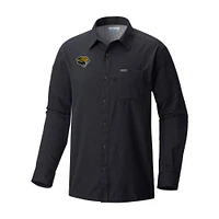 Men's Columbia Black Jacksonville Jaguars Slack Tide Omni-Wick Long Sleeve Button-Up Camp Shirt