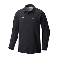 Men's Columbia Philadelphia Eagles Slack Tide Omni-Wick Long Sleeve Button-Up Camp Shirt