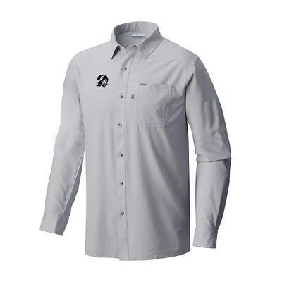 Men's Columbia Tampa Bay Buccaneers Slack Tide Omni-Wick Long Sleeve Button-Up Camp Shirt