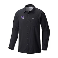 Men's Columbia Minnesota Vikings Slack Tide Omni-Wick Long Sleeve Button-Up Camp Shirt