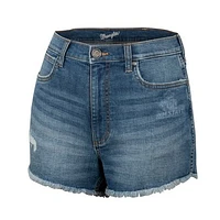 Women's Colosseum x Wrangler  Denim New Mexico State Aggies Retro High Rise Cut Off Shorts