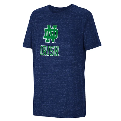 Youth Colosseum  Navy Notre Dame Fighting Irish Speckled Jersey T-Shirt