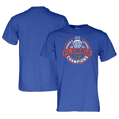 Unisex Blue 84  Royal Florida Gators 2025 Big 12 Women's Lacrosse Regular Season Champions T-Shirt
