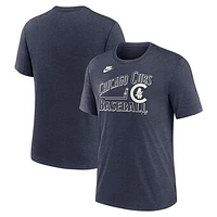 Men's Nike Heather Navy Chicago Cubs Local Hometown Tri-Blend T-Shirt