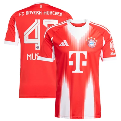 Men's adidas Jamal Musiala Red Bayern Munich 2025/26 Home Replica Jersey