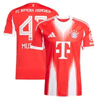 Men's adidas Jamal Musiala Red Bayern Munich 2025/26 Home Replica Jersey
