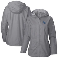 Women's Columbia Gray Kansas City Royals Arcadia II Full Zip-Jacket