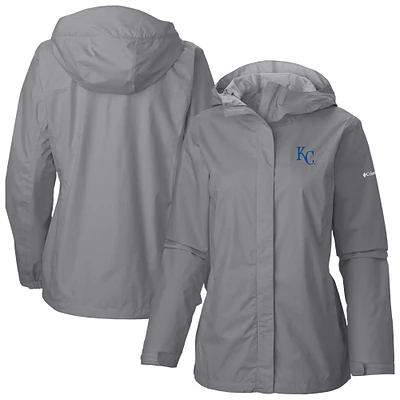 Women's Columbia Gray Kansas City Royals Arcadia II Full Zip-Jacket