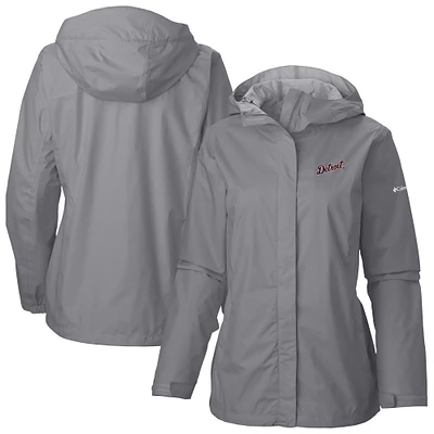 Women's Columbia Gray Detroit Tigers Arcadia II Full Zip-Jacket