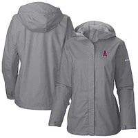 Women's Columbia Gray Los Angeles Angels Arcadia II Full Zip-Jacket