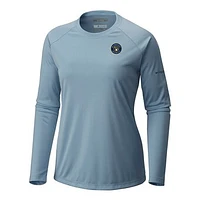 Women's Columbia Light Blue Milwaukee Brewers Tidal Tee II Long Sleeve T-Shirt