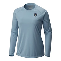Women's Columbia Light Blue Milwaukee Brewers Tidal Tee II Long Sleeve T-Shirt