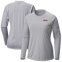 Women's Columbia Gray Arizona Diamondbacks Tidal Tee II Long Sleeve T-Shirt