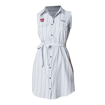 Women's Columbia White Washington Nationals Sun Drifter Dress