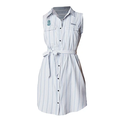 Women's Columbia White Seattle Mariners Sun Drifter Dress