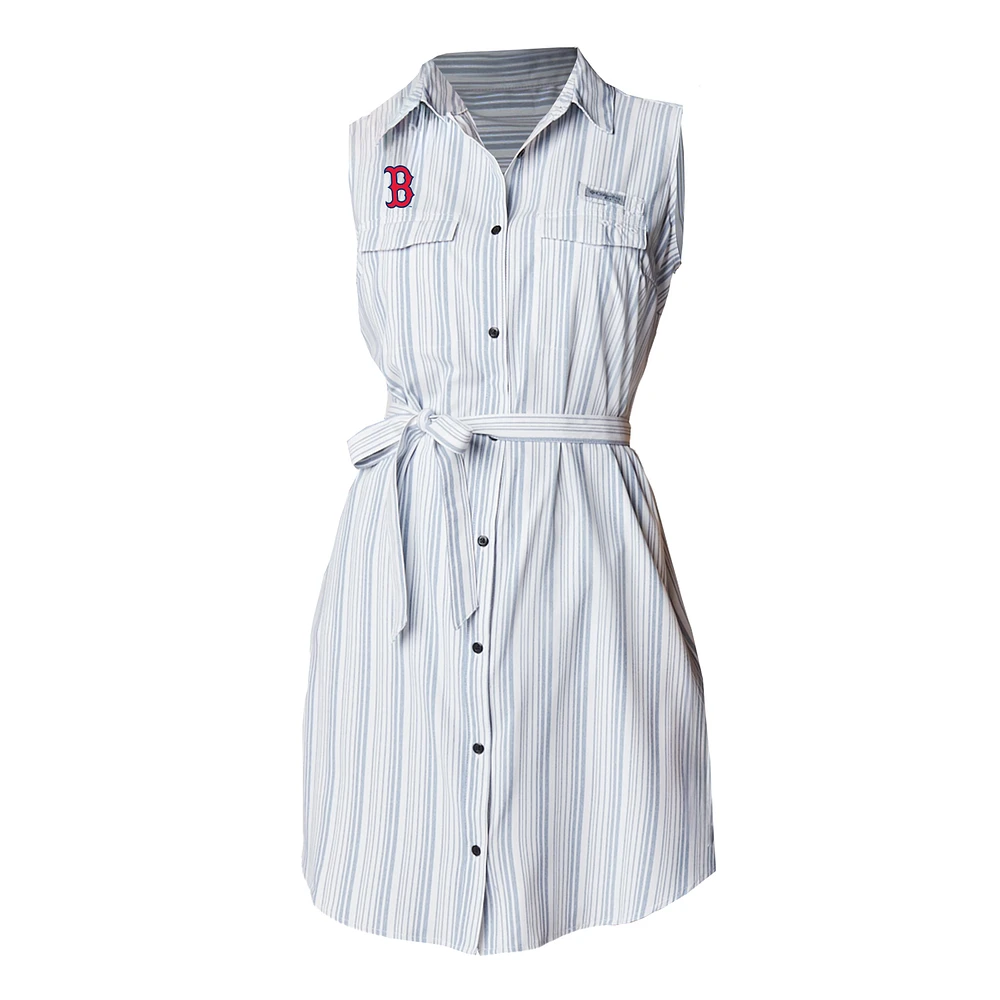 Women's Columbia White Boston Red Sox Sun Drifter Dress