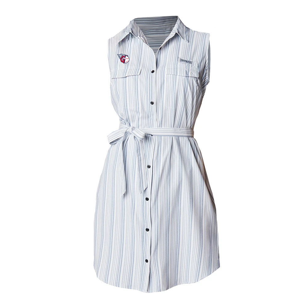 Women's Columbia White Cleveland Guardians Sun Drifter Dress