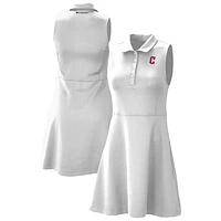 Women's Columbia White Cleveland Guardians Omni-Wick Polo Match Dress