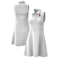 Women's Columbia White St. Louis Cardinals Omni-Wick Polo Match Dress