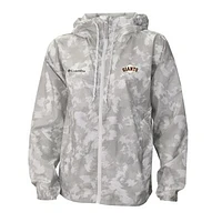 Women's Columbia Gray/White San Francisco Giants Flash Challenger Full-Zip Hoodie Windbreaker Jacket