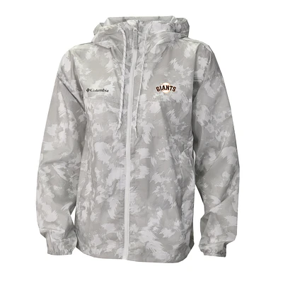 Women's Columbia Gray/White San Francisco Giants Flash Challenger Full-Zip Hoodie Windbreaker Jacket