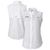 Women's Columbia White Houston Astros Tamiami Sleeveless Shirt