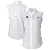 Women's Columbia White Arizona Diamondbacks Tamiami Sleeveless Shirt