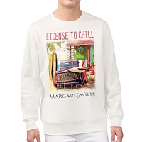 Men's Margaritaville Cream Pittsburgh Pirates License to Chill Fleece Sweatshirt
