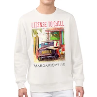 Men's Margaritaville Cream San Diego Padres License to Chill Fleece Sweatshirt
