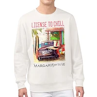Men's Margaritaville Cream Chicago White Sox License to Chill Fleece Sweatshirt