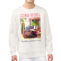 Men's Margaritaville Cream Baltimore Orioles License to Chill Fleece Sweatshirt