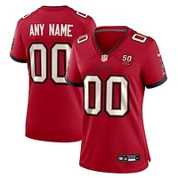 Women's Nike Red Tampa Bay Buccaneers 50th Anniversary Custom Game Jersey