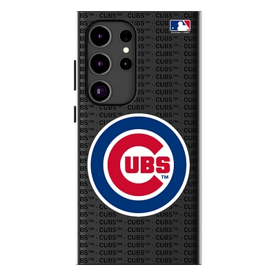 Keyscaper Chicago Cubs Text Backdrop Galaxy Magnetic Bump Case