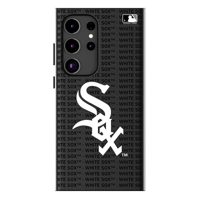Keyscaper Chicago White Sox Text Backdrop Galaxy Magnetic Bump Case